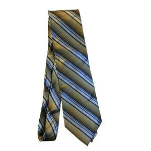 5/$10 Joseph & Feiss 100% Silk Yellow Blue Men's Tie NWOT